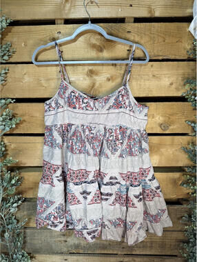 Bohemian Patterned Spaghetti Strap Dress